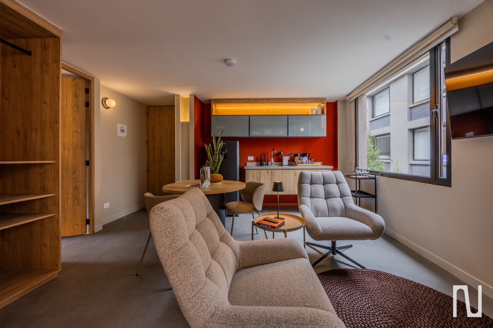 Sala de una residencia NOK amueblada